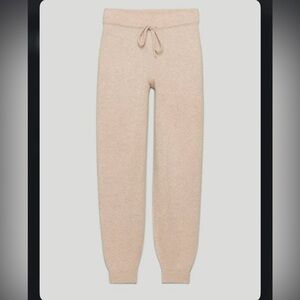 Aritzia The Group by Babaton LUXE CASHMERE JOGGER in Heather Twine